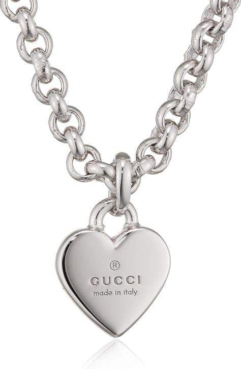 gucci toggle heart necklace free shipping|heart necklace with gucci trademark.